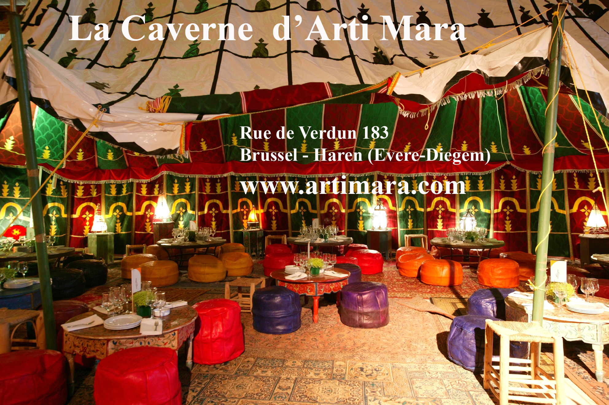 Aankondiging hybride Dankzegging Artimara: Verhuur marokkaanse berber en stretch tenten